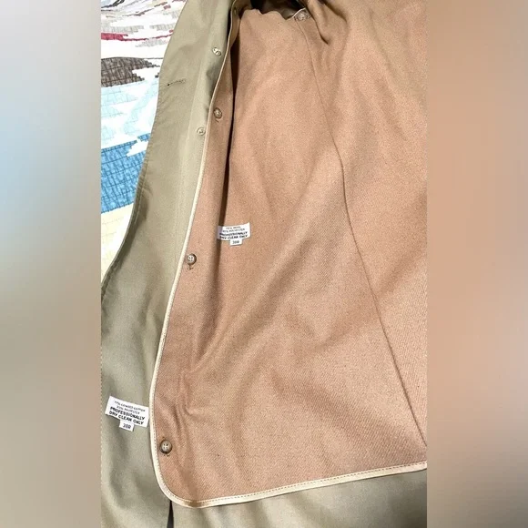 Vintage Austin Reed Tan Regent Street Trench Coat London Heritage 1970s Men 38R
